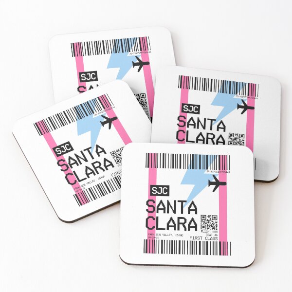 Item preview, Santa Clara plane ticket designed and sold by Julia Santos.