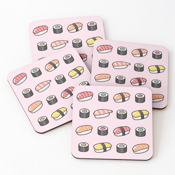 Item preview, Sushi Nigiri Kawaii Pink designed and sold by DimensionC169.