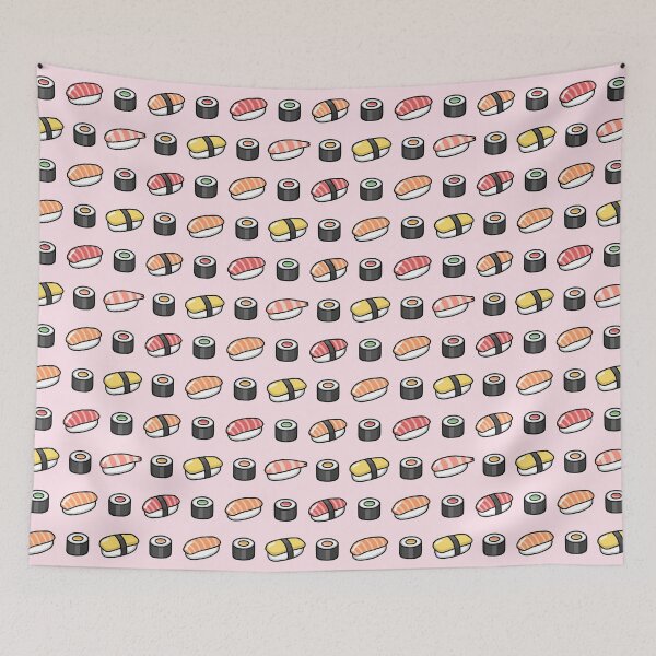 Item preview, Sushi Nigiri Kawaii Pink designed and sold by DimensionC169.