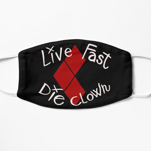 Live Fast Die Clown harley Masque sans plis