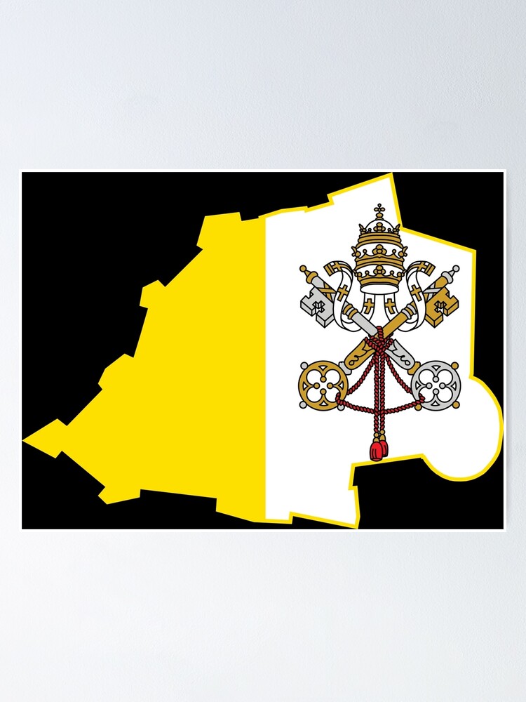 “Vatican City Flag Map” Poster for Sale by limitlezz | Redbubble