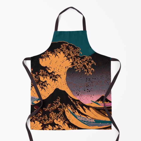Item preview, THE GREAT ORANGE WAVE - The Great Wave off Kanagawa Best Original HD Print designed and sold by Go Logo Designs.