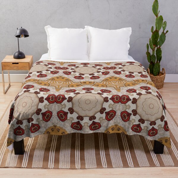 Item preview, CRIMSON FLORAL SUNSHINE PATTERN, KALEIDOSCOPE ART designed and sold by artenvironments.