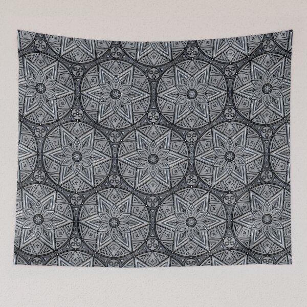 Item preview, Circling The Stars Charcoal Geometric  designed and sold by MilaMooDesigns.