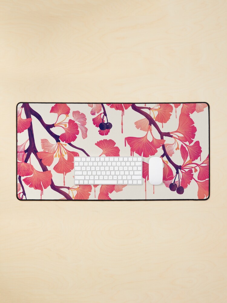 Aperçu 1 sur 5. Tapis de souris avec l'œuvre Ginkgo créée et vendue par littleclyde.