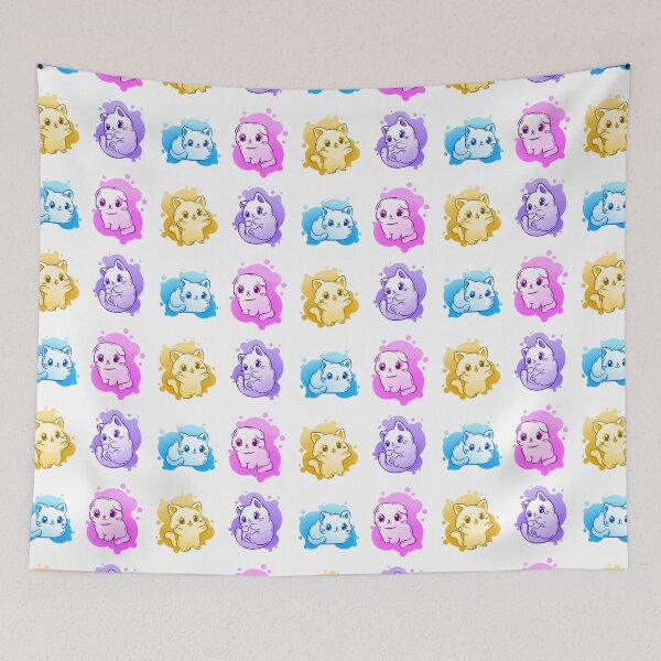 Item preview, Cat Friends (White) designed and sold by Rin Artz.