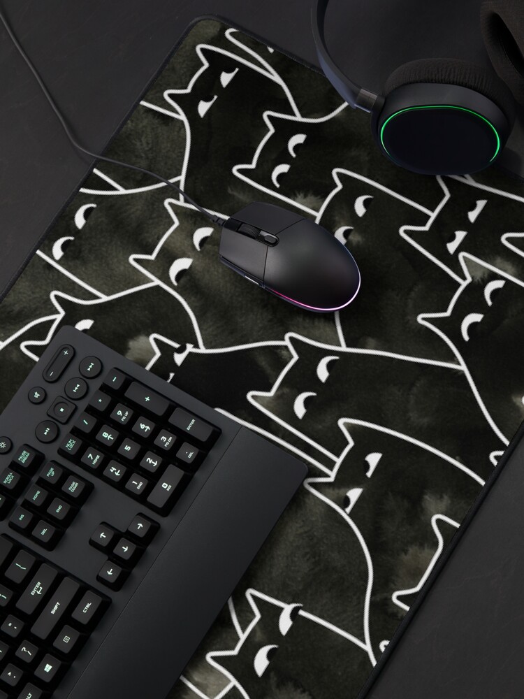 Alternate view of Suspicious Cats Mouse Pad