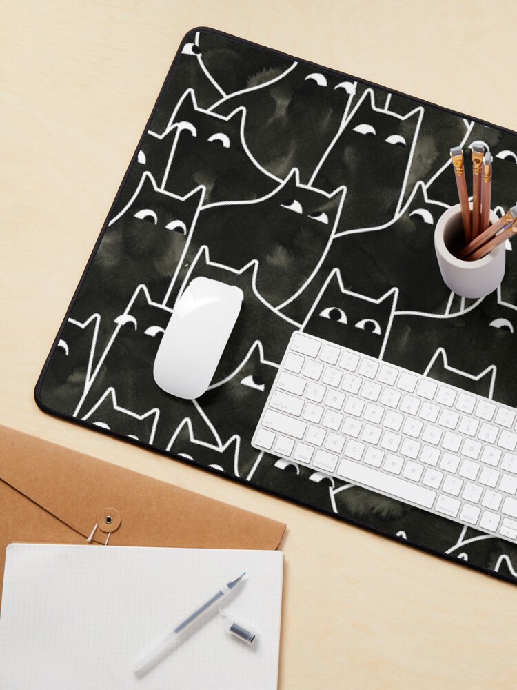 Alternate view of Suspicious Cats Mouse Pad