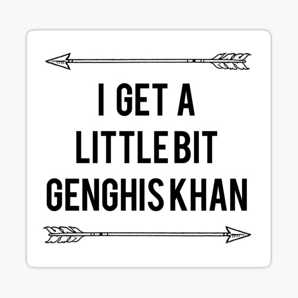 Genghis Khan Sticker