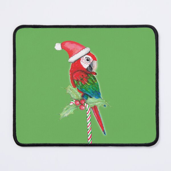 Item preview, Green wing macaw Christmas style designed and sold by Bwiselizzy.