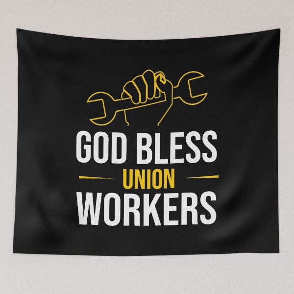 Item preview, God Bless Union Workers, Labor Day Holiday Gift, Laboring Outfit, Best Workers Gift designed and sold by Mode Tees.