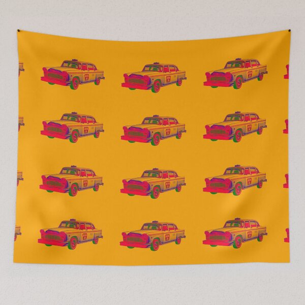 Item preview, Checker Taxi Cab Pop Art designed and sold by KWJphotoart.
