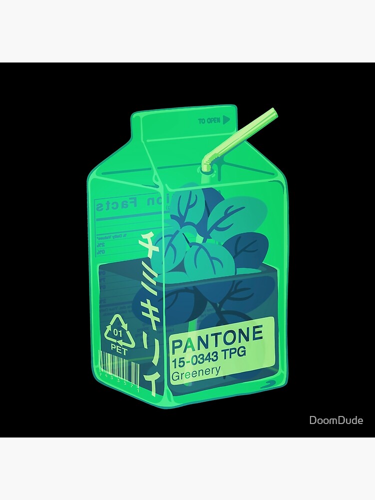 "Green Juusu // Kawaii Juice Box Aesthetic" Poster by DoomDude Redbubble