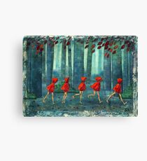 5 lil reds 1 Canvas Print