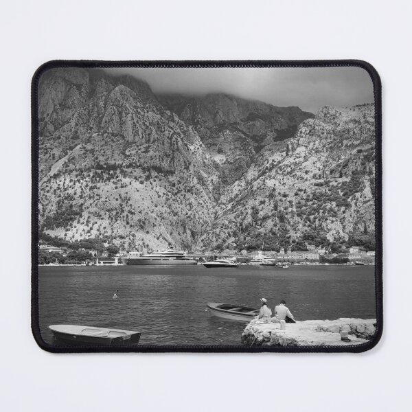 Item preview, Kotor Bay, Montenegro (black & white) designed and sold by Heaven-Earth.