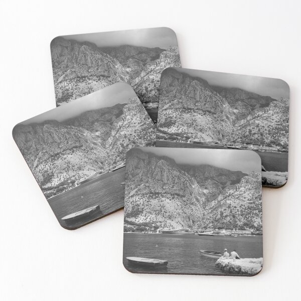 Item preview, Kotor Bay, Montenegro (black & white) designed and sold by Heaven-Earth.