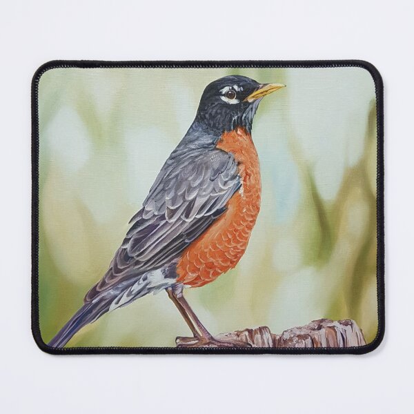 Item preview, American Robin - bird painting designed and sold by Emily Bickell.