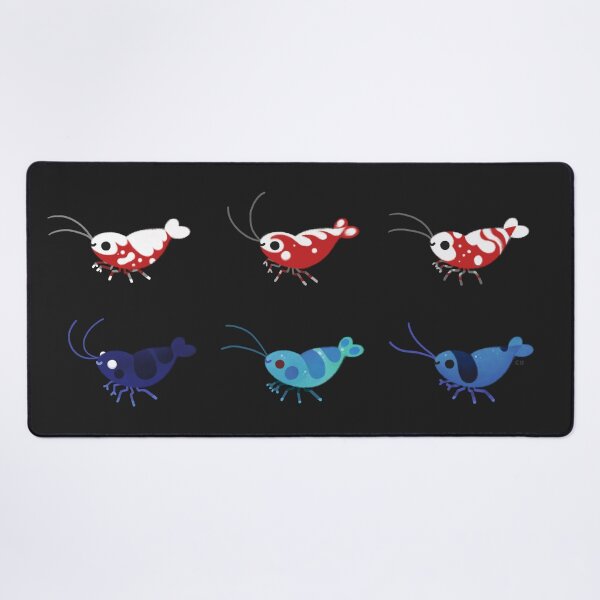 Item preview, Red and blue shrimp designed and sold by pikaole.