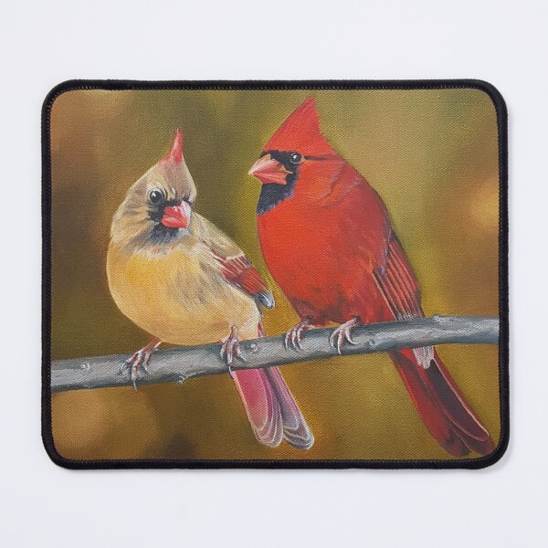 Item preview, Northern Cardinals Pair painting designed and sold by Emily Bickell.