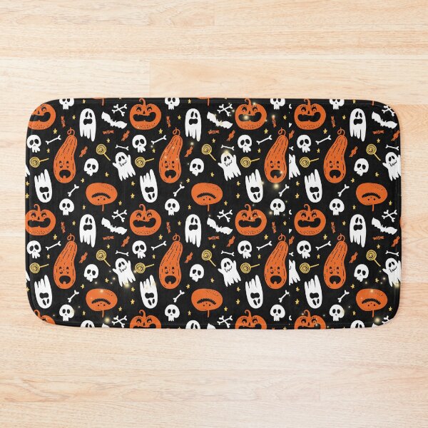 Item preview, Cute Ghosts Pumpkins Candies Bats Bones Skeletons Halloween Patterns  designed and sold by JooArtPrints  ★★★★★.