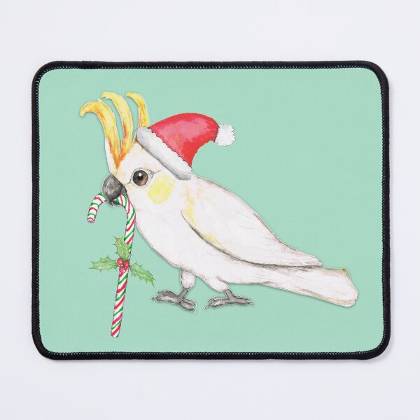 Item preview, Sulphur crested cockatoo Christmas style designed and sold by Bwiselizzy.