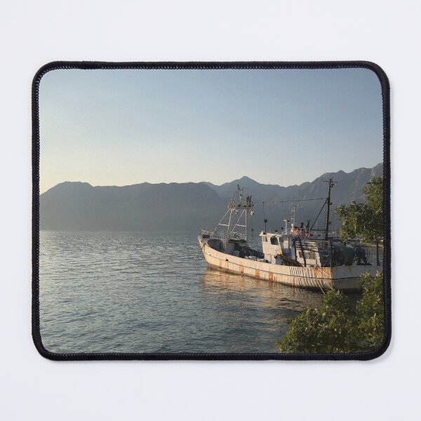 Item preview, Rusty Fishing Boat in Kotor Bay, Montenegro designed and sold by Heaven-Earth.