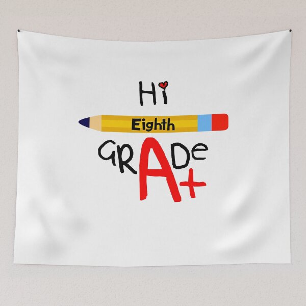 Item preview, Hi Eighth Grade Grade - Black Text designed and sold by Loving-school.