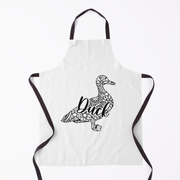 Item preview, Black Mandala Duck designed and sold by PolishedPin.