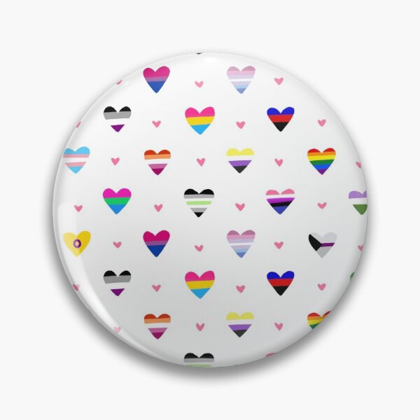 Item preview, Pride Flag Hearts Pattern designed and sold by Studio-Ithelda.