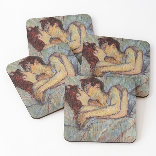 Item preview, henri de toulouse lautrec - In bed the kiss designed and sold by Vivanne-art.