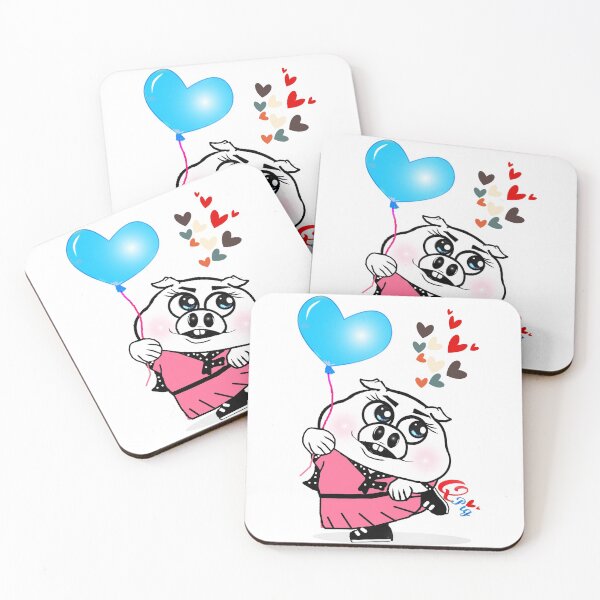 Item preview, Cute pig  designed and sold by Shirley cute art .