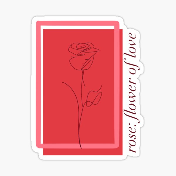 Item preview, rose: flower of love (red) designed and sold by flowerlab.