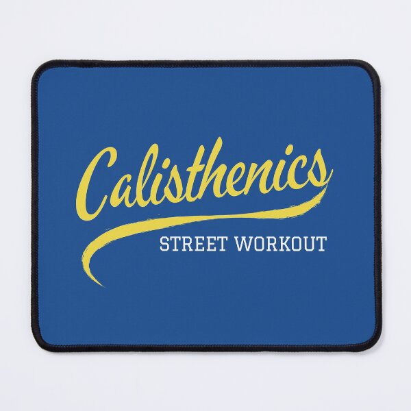 Item preview, Calisthenics - Street workout - script lettering - blue design designed and sold by Atleta-Cali.
