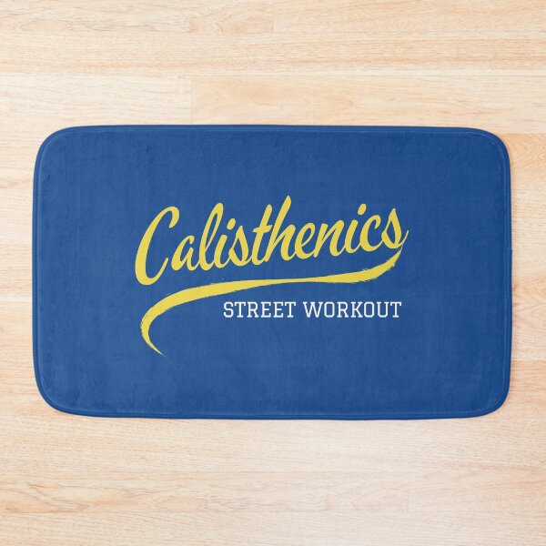 Item preview, Calisthenics - Street workout - script lettering - blue design designed and sold by Atleta-Cali.