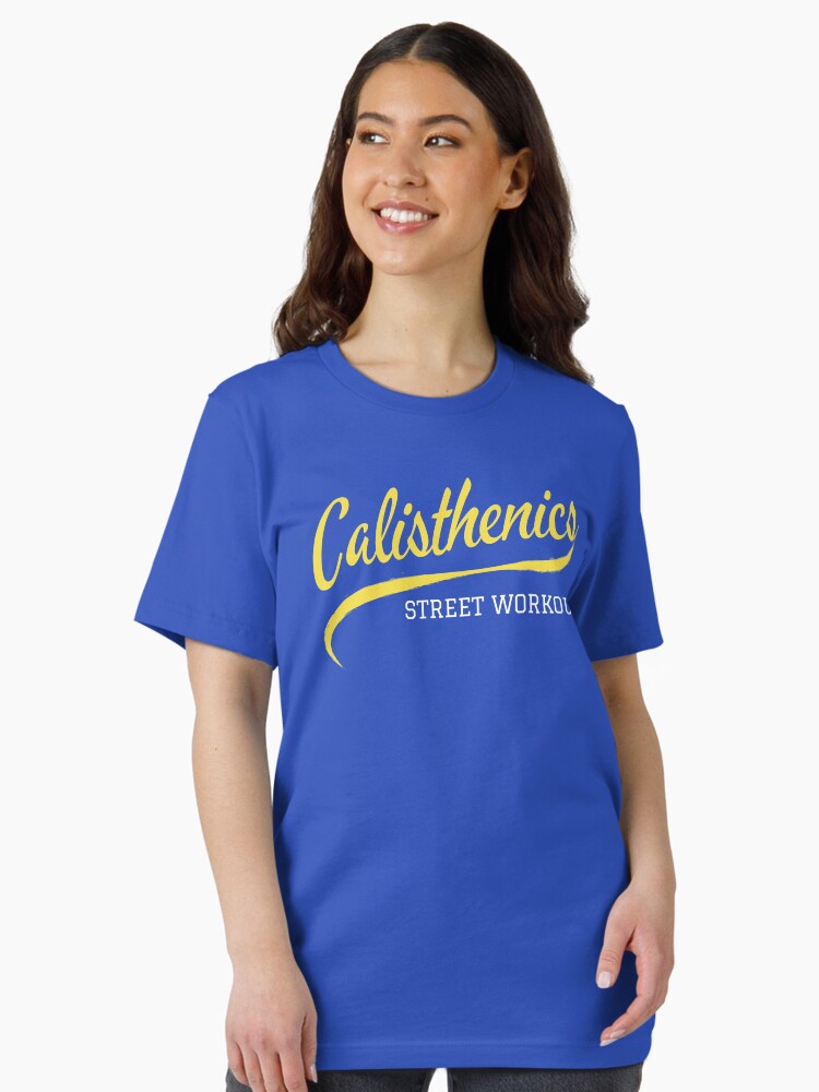 Calisthenics Street workout script lettering blue design - Main Image