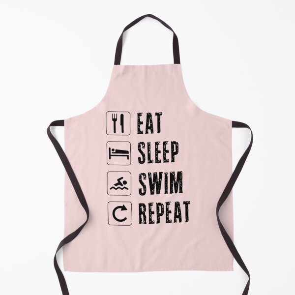 Item preview, Swim Eat Sleep Swim Repeat Swimming Swimmer Pool Fast Race Training Breathstroke designed and sold by NezebelKelsey.