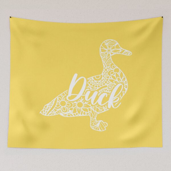 Item preview, White Mandala Duck designed and sold by PolishedPin.
