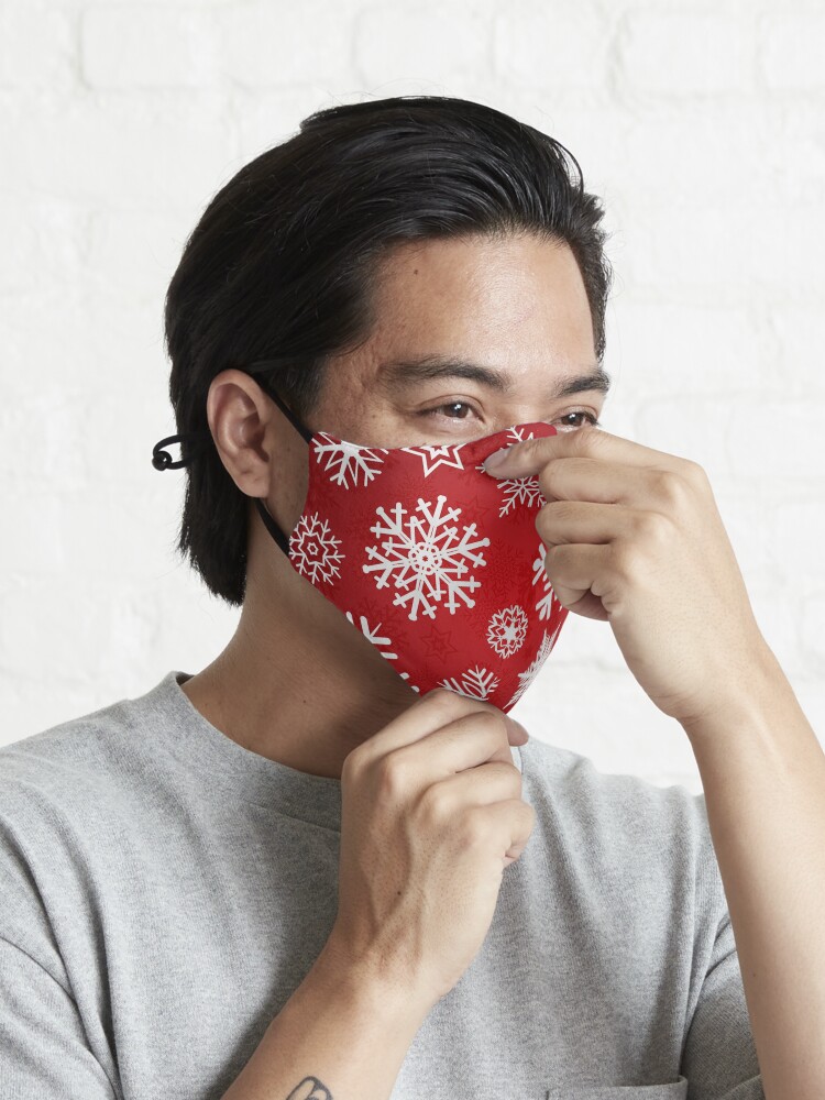 Alternate view of Christmas Snowflakes Mask