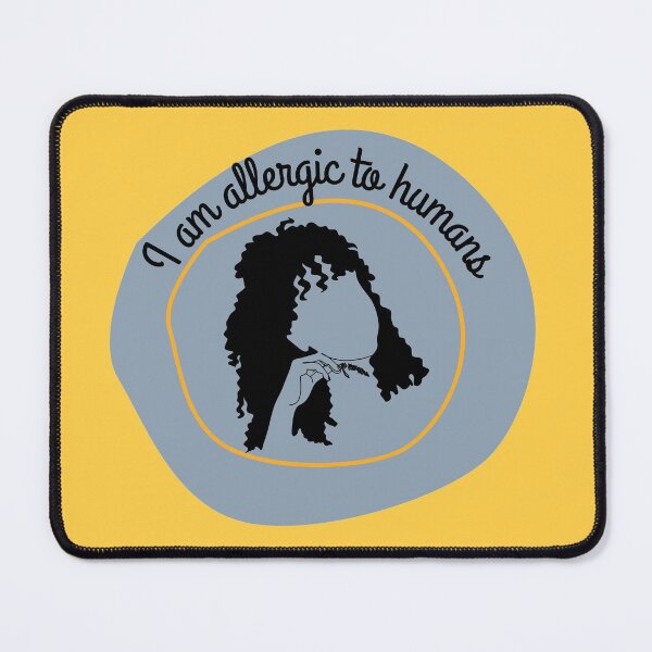 Item preview, My curly hair is allergic to humans - Blue and yellow color designed and sold by SalxSal.