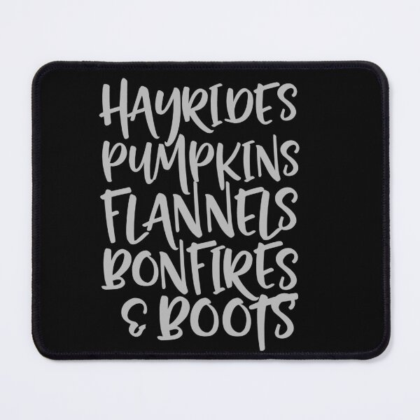 Item preview, Hayrides pumpkins flannels bonfires & boots designed and sold by pnkpopcorn.