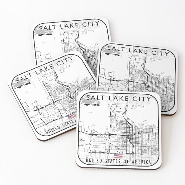 Item preview, SALT LAKE CITY MAP USA designed and sold by hatimelhag.