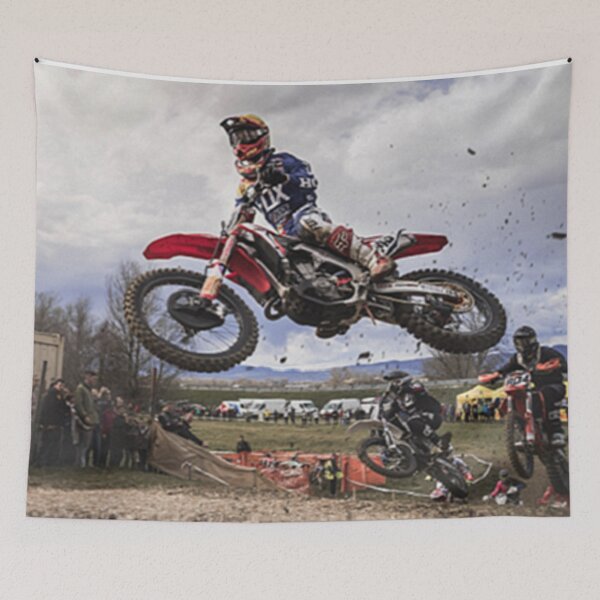 Item preview, Motocross Racer Grabbing Big Air designed and sold by Tim Thompson.