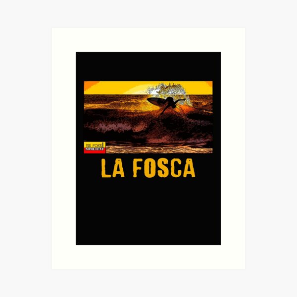Item preview, La Fosca beach surfer designed and sold by ViaForaSometent.