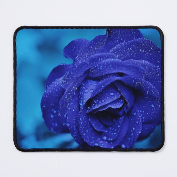 Item preview, Blue Rose with Dew Drops designed and sold by WisdomInspired.