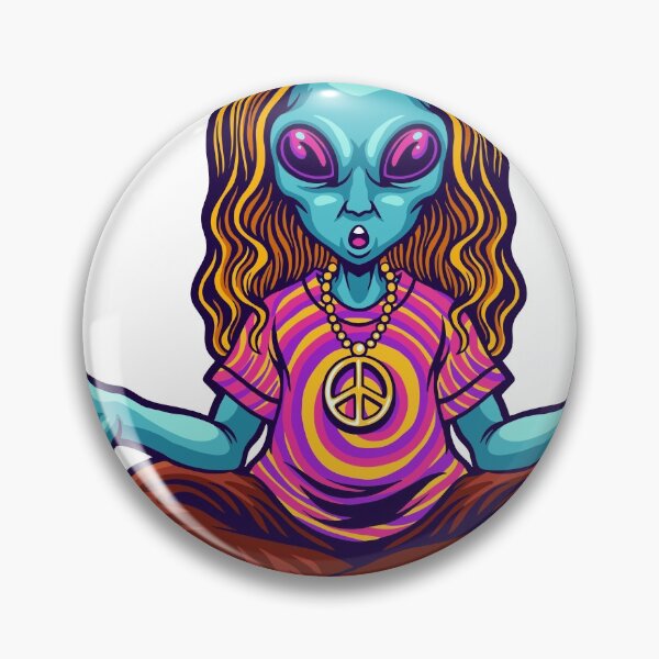 Item preview, Hippie peace alien yoga designed and sold by Podonok.
