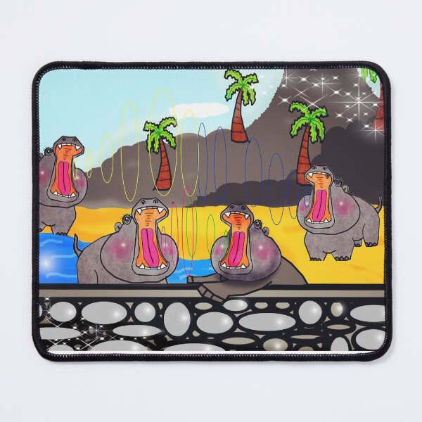 Item preview, Hippos Roaring designed and sold by Shirley cute art .