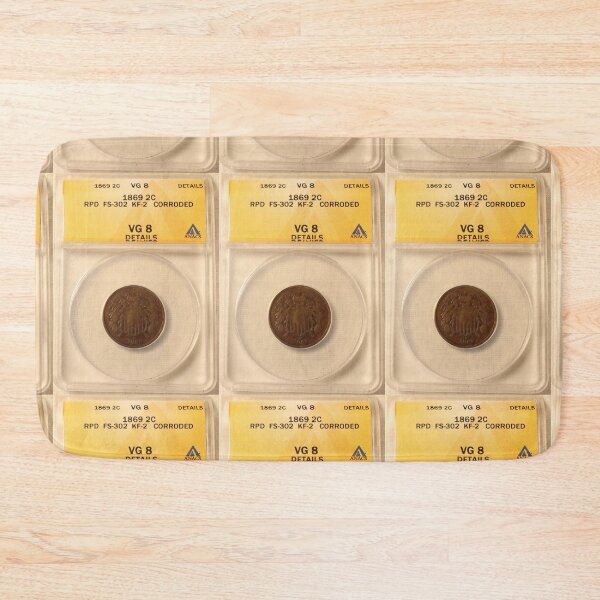 Item preview, 1869 2C VG 8 Details RPD FS-302 KF-2 ANACS Two Cent Piece designed and sold by coinsxcrochet.