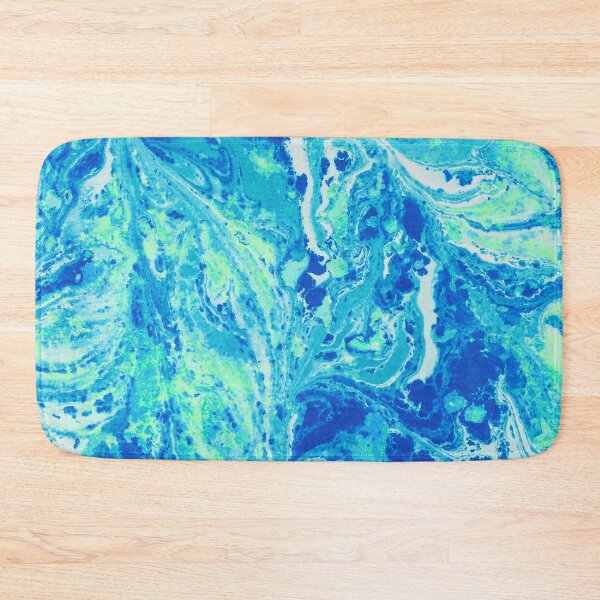 Item preview, Ocean Blue Marbled Paper Pattern designed and sold by AndreaChristie.