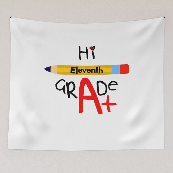 Item preview, Hi Eleventh Grade - Black Text designed and sold by Loving-school.