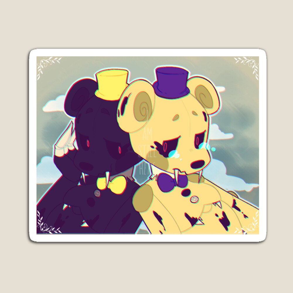 FNAF Nightmare Fredbear Fanart Sticker for Sale by tayatarantula